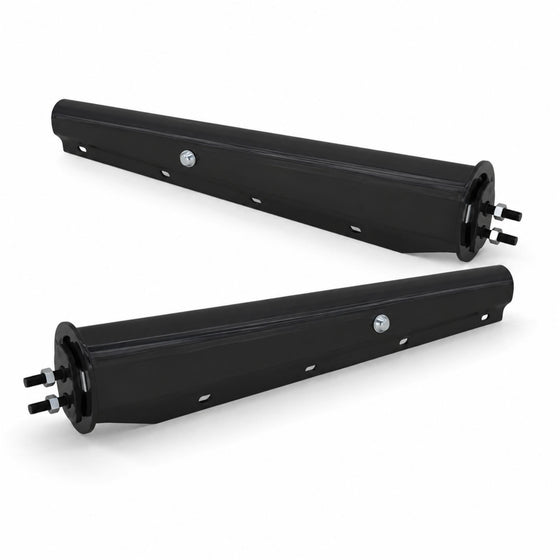 30'' Straight Spring Loaded Mudflap Hanger Black, 1.125''