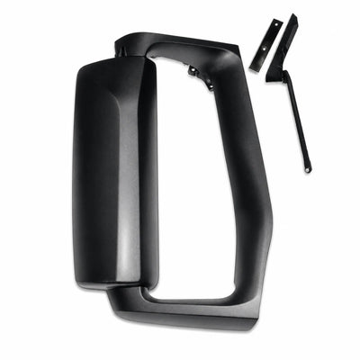 Door Mirror Complete with Bracket Cover Black for 2004+ Volvo VNL Passenger Side (RH)