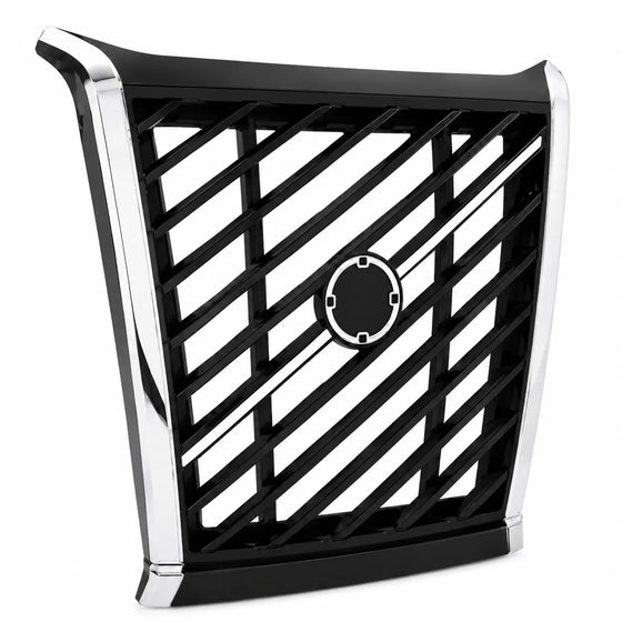 2026+ Volvo VNL Platinum Black Chrome Grille Complete W/Logo & Chrome Trim Molding