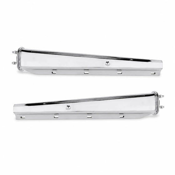 30'' Straight Spring Loaded Mudflap Hanger Chrome, 2.5''