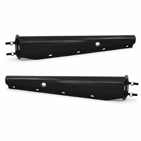 30'' Straight Spring Loaded Mudflap Hanger Black, 2.5''