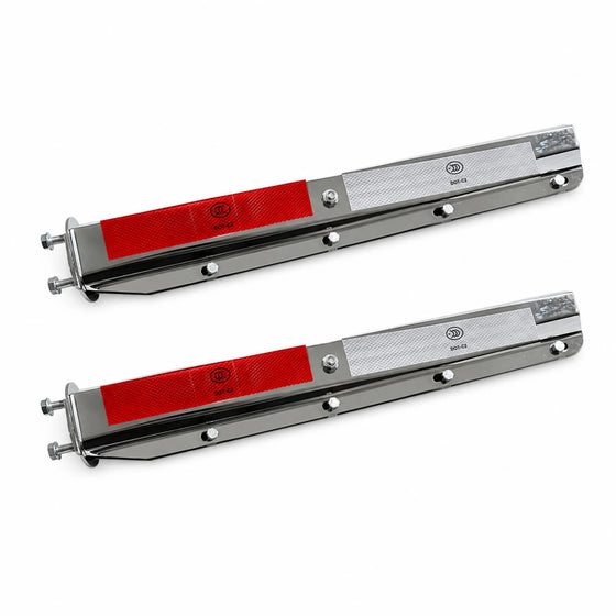 30'' Straight Spring Loaded Mudflap Hanger Chrome, 1.125''