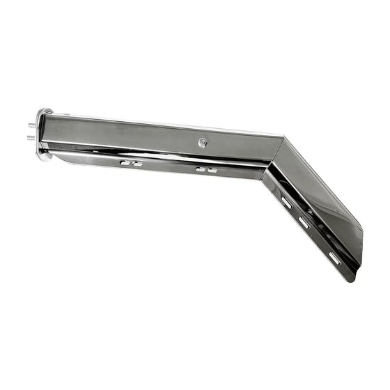 FLX-2305210CK 30_ Angled Spring Loaded Mudflap Hanger Chrome, 1.125_