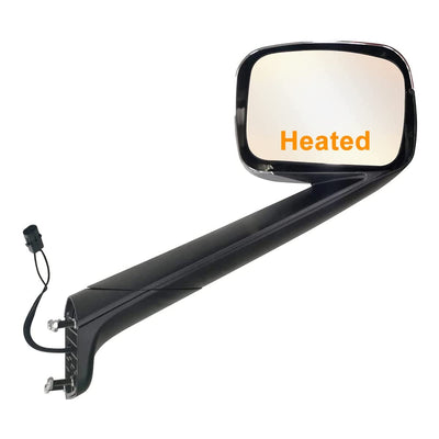 Hood Mirror Black for 2018+ Freightliner Cascadia Passenger Side (RH)