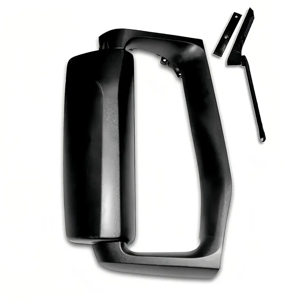 Door Mirror Complete with Bracket Cover Black for 2004+ Volvo VNL Passenger Side (RH)