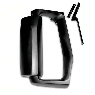 Door Mirror Complete with Bracket Cover Black for 2004+ Volvo VNL Passenger Side (RH)