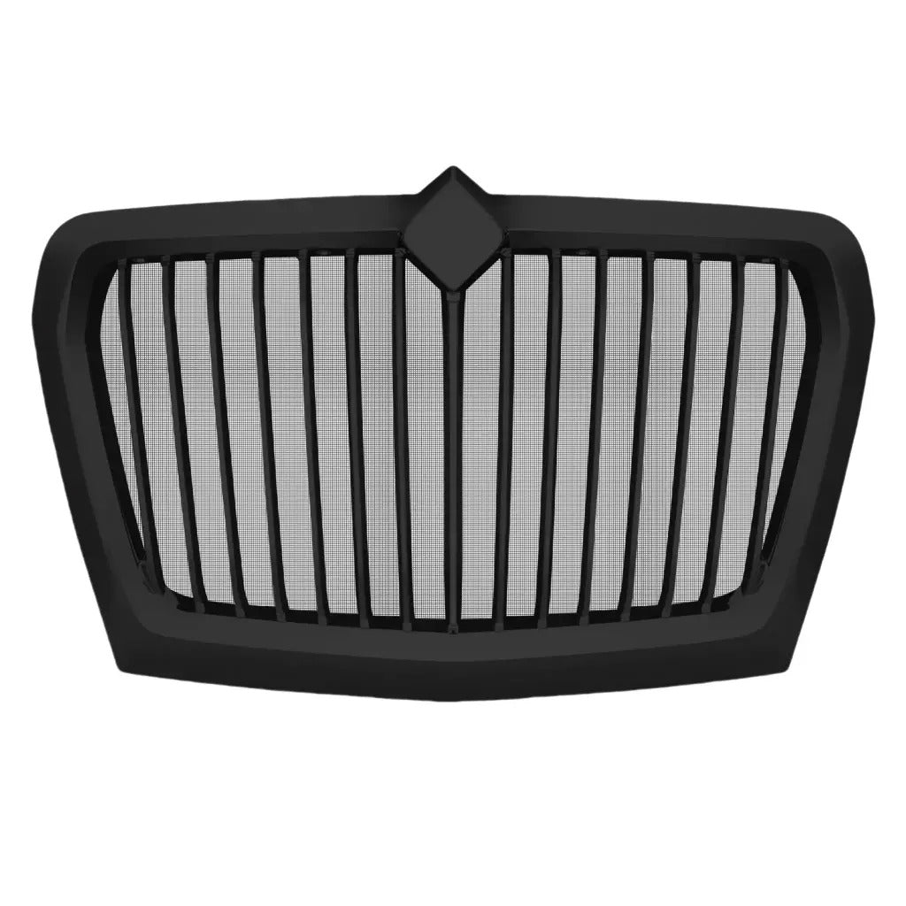 Hood Grille with Bug Screen Black for 2017+ International LT 625