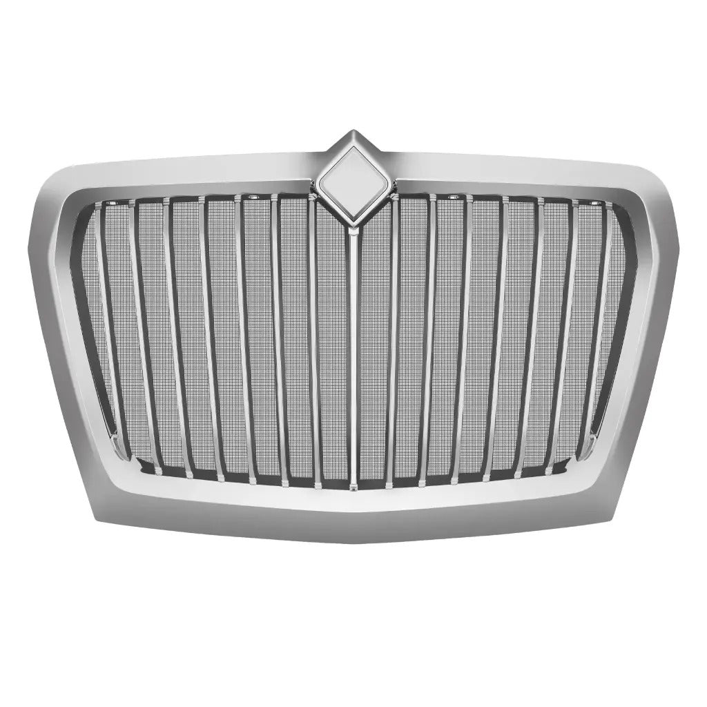 Hood Grille with Bug Screen Chrome for 2017+ International LT 625